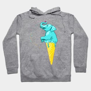 ice cream elephant Hoodie